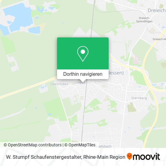 W. Stumpf Schaufenstergestalter Karte