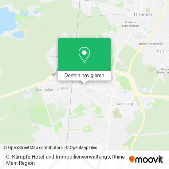 C. Kämpfe Hotel-und Immobilienverwaltungs Karte