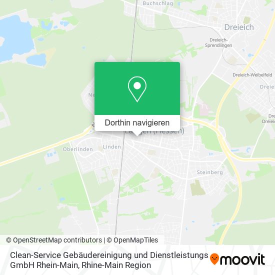 Clean-Service Gebäudereinigung und Dienstleistungs GmbH Rhein-Main Karte