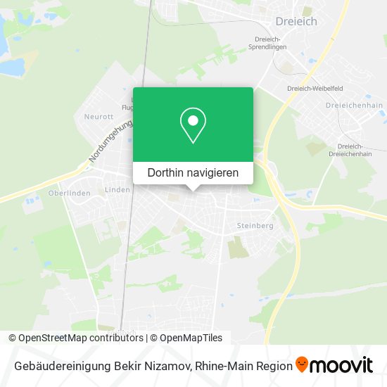 Gebäudereinigung Bekir Nizamov Karte