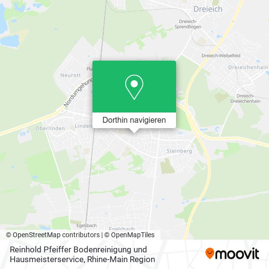 Reinhold Pfeiffer Bodenreinigung und Hausmeisterservice Karte