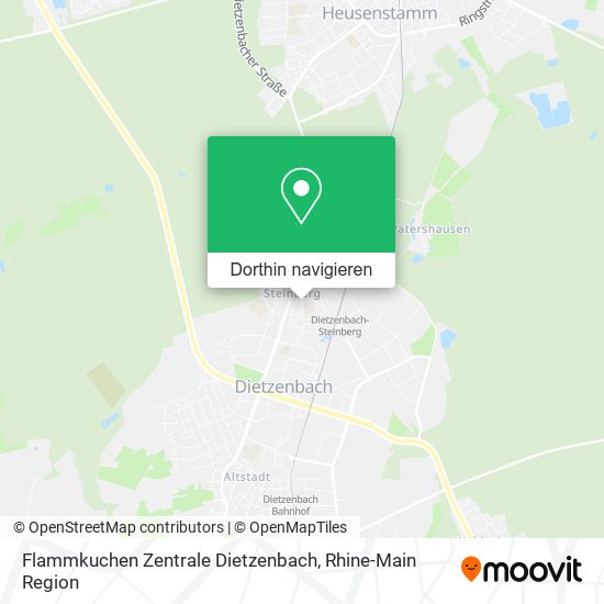 Flammkuchen Zentrale Dietzenbach Karte