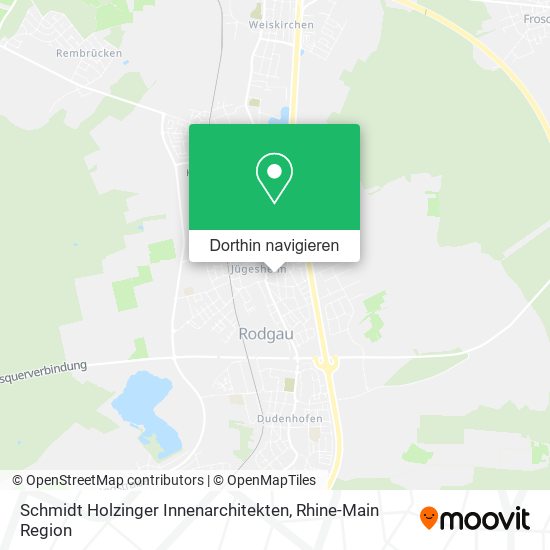 Schmidt Holzinger Innenarchitekten Karte