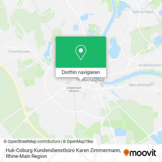 Huk-Coburg Kundendienstbüro Karen Zimmermann Karte