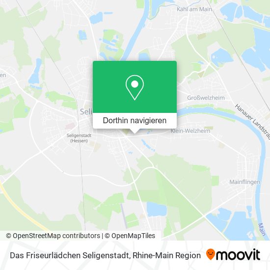 Das Friseurlädchen Seligenstadt Karte