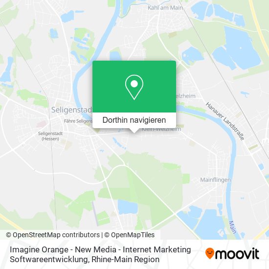 Imagine Orange - New Media - Internet Marketing Softwareentwicklung Karte