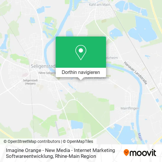 Imagine Orange - New Media - Internet Marketing Softwareentwicklung Karte