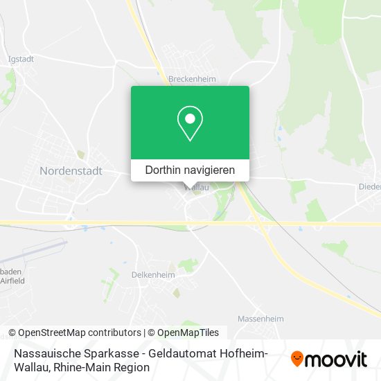 Nassauische Sparkasse - Geldautomat Hofheim-Wallau Karte