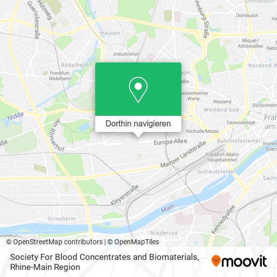 Society For Blood Concentrates and Biomaterials Karte