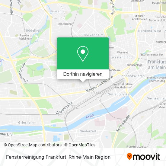 Fensterreinigung Frankfurt Karte