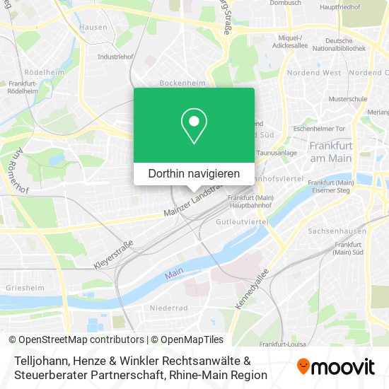Telljohann, Henze & Winkler Rechtsanwälte & Steuerberater Partnerschaft Karte