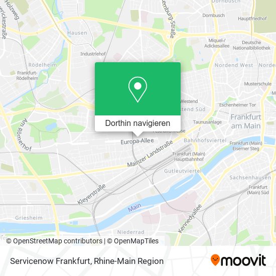 Servicenow Frankfurt Karte