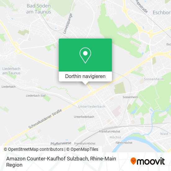 Amazon Counter-Kaufhof Sulzbach Karte