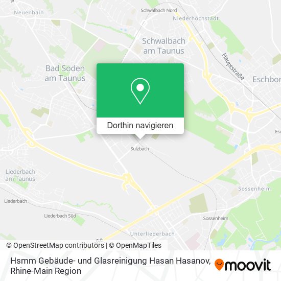 Hsmm Gebäude- und Glasreinigung Hasan Hasanov Karte