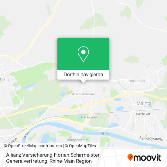 Allianz Versicherung Florian Schirmeister Generalvertretung Karte