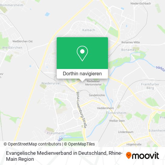 Evangelische Medienverband in Deutschland Karte
