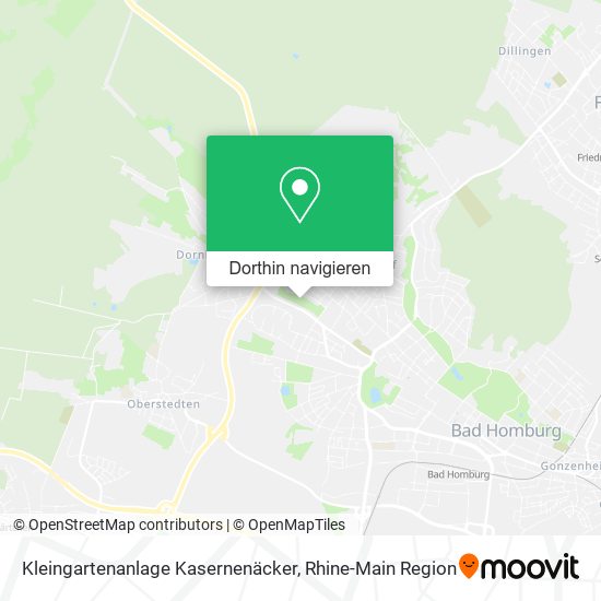 Kleingartenanlage Kasernenäcker Karte