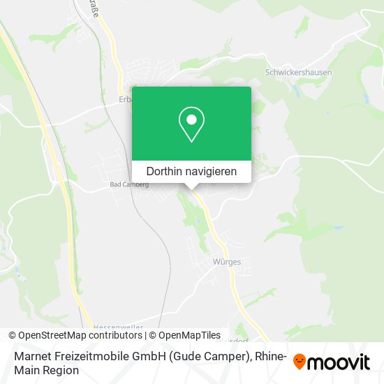 Marnet Freizeitmobile GmbH (Gude Camper) Karte