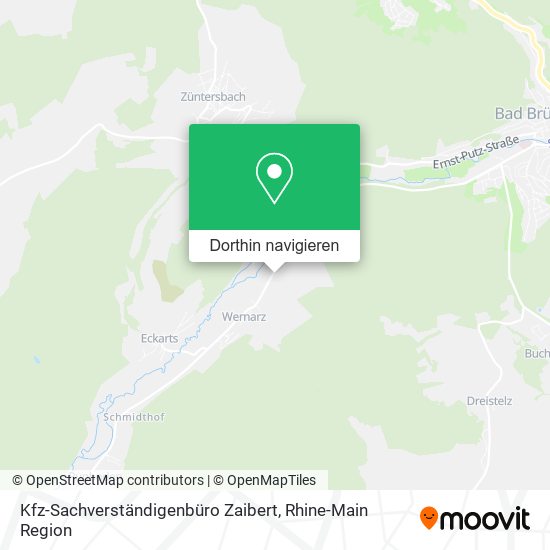 Kfz-Sachverständigenbüro Zaibert Karte