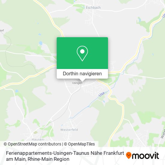 Ferienappartements-Usingen-Taunus Nähe Frankfurt am Main Karte