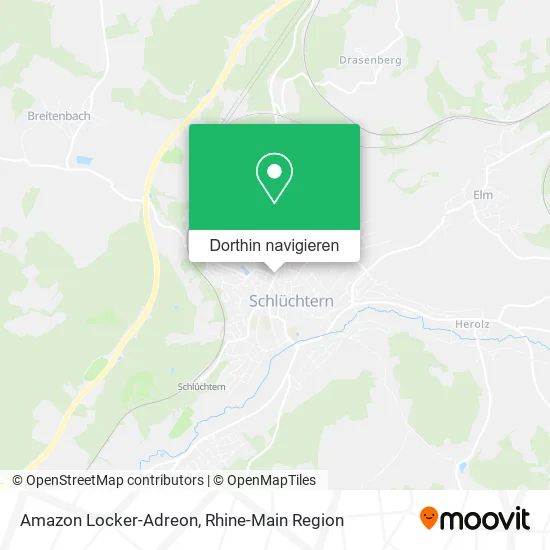 Amazon Locker-Adreon Karte