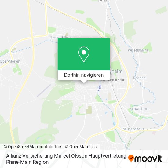 Allianz Versicherung Marcel Olsson Hauptvertretung Karte
