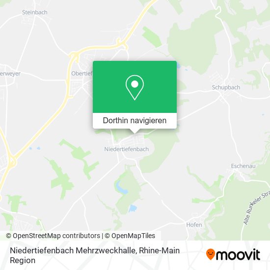Niedertiefenbach Mehrzweckhalle Karte
