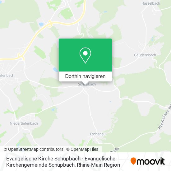 Evangelische Kirche Schupbach - Evangelische Kirchengemeinde Schupbach Karte
