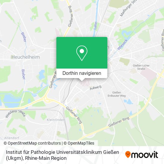 Institut für Pathologie Universitätsklinikum Gießen (Ukgm) Karte