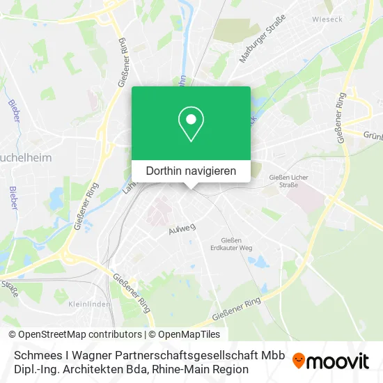 Schmees I Wagner Partnerschaftsgesellschaft Mbb Dipl.-Ing. Architekten Bda Karte