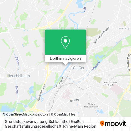 Grundstücksverwaltung Schlachthof Gießen Geschäftsführungsgesellschaft Karte