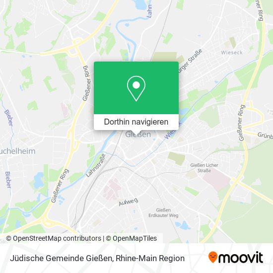 Jüdische Gemeinde Gießen Karte