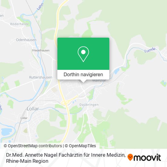 Dr.Med. Annette Nagel Fachärztin für Innere Medizin Karte