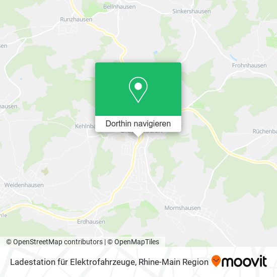 Ladestation für Elektrofahrzeuge Karte