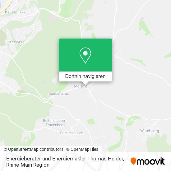 Energieberater und Energiemakler Thomas Heider Karte