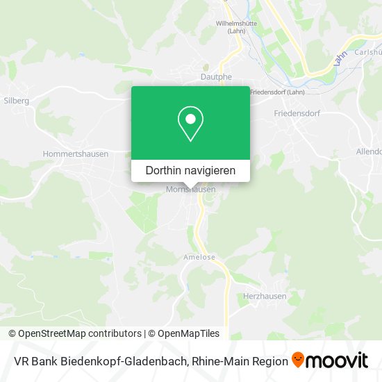 VR Bank Biedenkopf-Gladenbach Karte