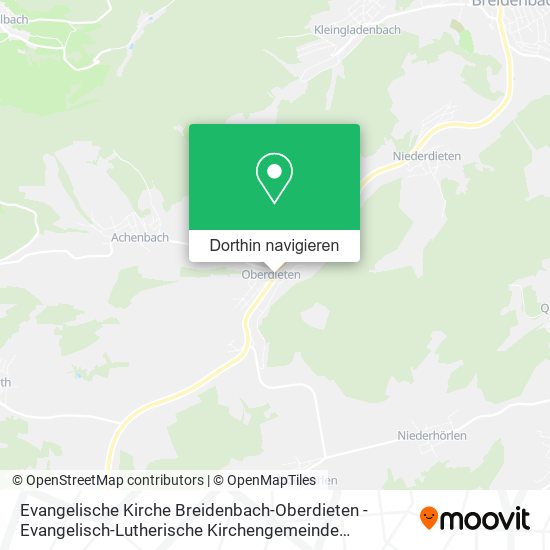 Evangelische Kirche Breidenbach-Oberdieten - Evangelisch-Lutherische Kirchengemeinde Oberdieten Karte