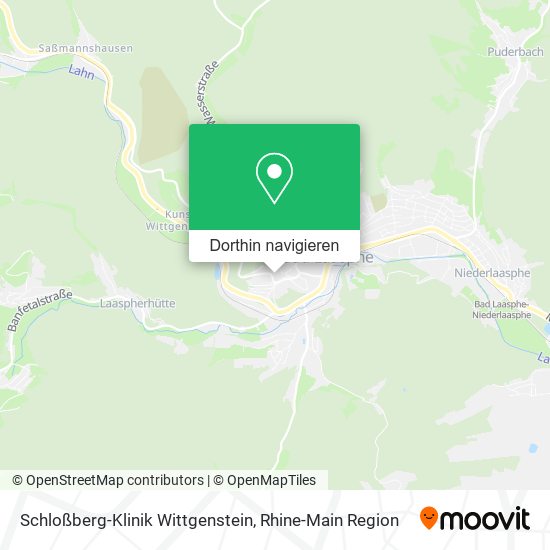 Schloßberg-Klinik Wittgenstein Karte