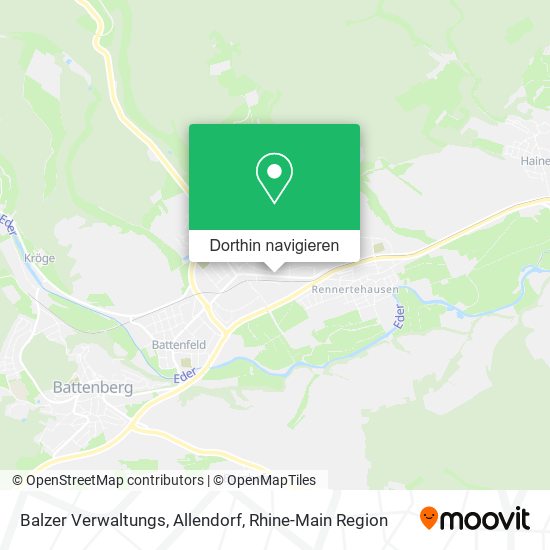 Balzer Verwaltungs, Allendorf Karte