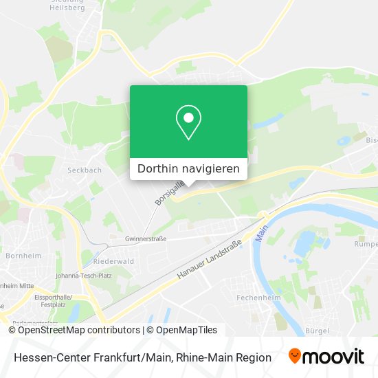 Hessen-Center Frankfurt/Main Karte