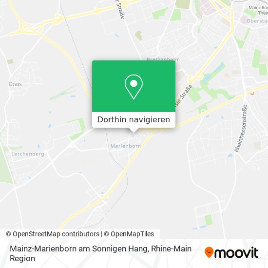 Mainz-Marienborn am Sonnigen Hang Karte