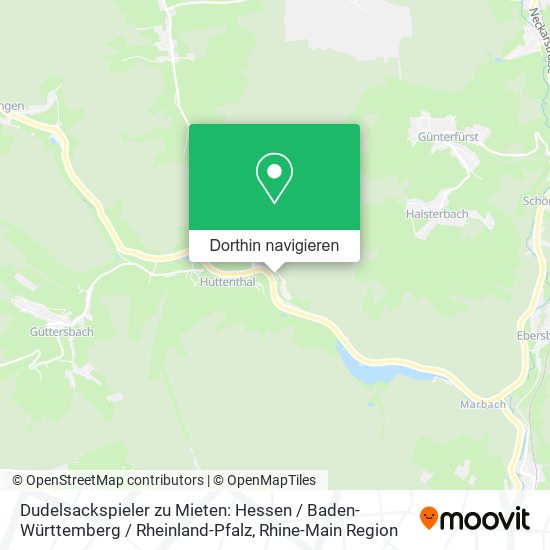 Dudelsackspieler zu Mieten: Hessen / Baden-Württemberg / Rheinland-Pfalz Karte