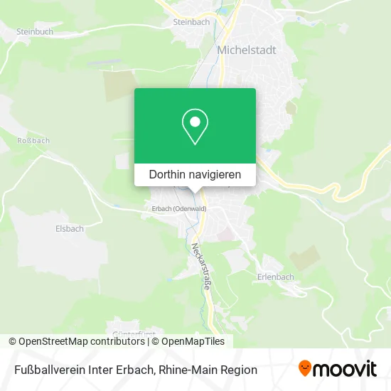 Fußballverein Inter Erbach Karte