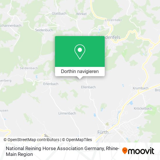 National Reining Horse Association Germany Karte
