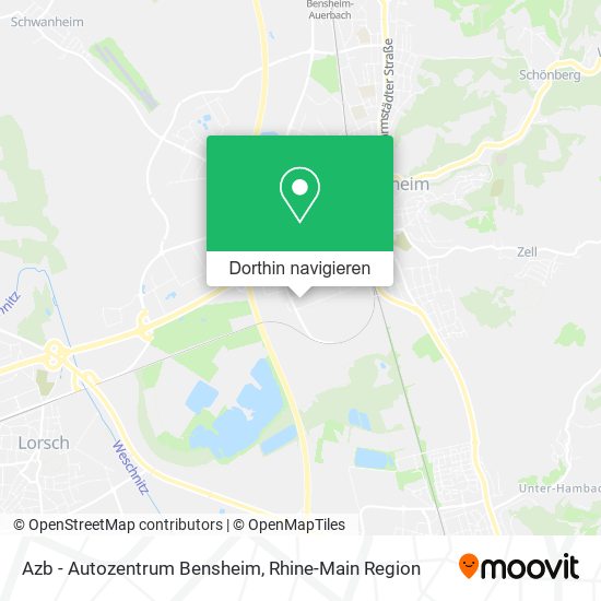 Azb - Autozentrum Bensheim Karte