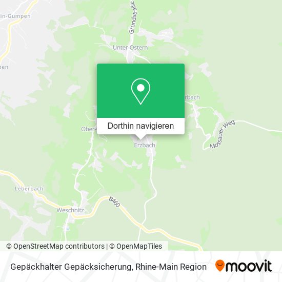 Gepäckhalter Gepäcksicherung Karte