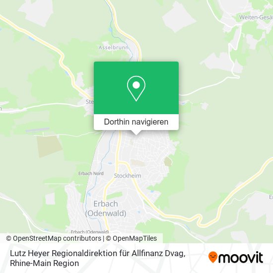 Lutz Heyer Regionaldirektion für Allfinanz Dvag Karte