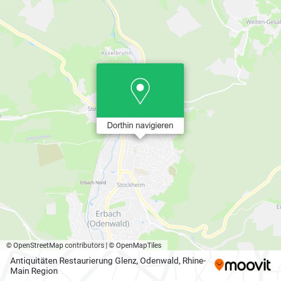 Antiquitäten Restaurierung Glenz, Odenwald Karte