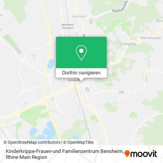 Kinderkrippe-Frauen-und Familienzentrum Bensheim Karte