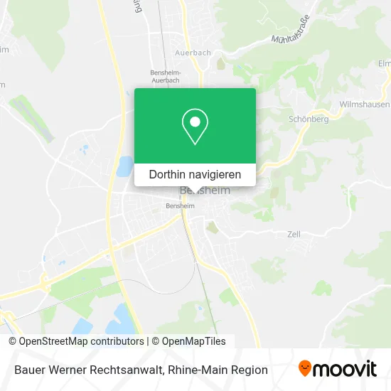 Bauer Werner Rechtsanwalt Karte